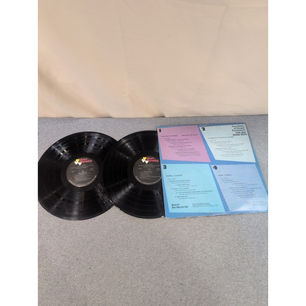 The Oak Ridge Boys Super Gospel 2 LP Vinyl Set Heart Warming Records R3320 - Picture 3 of 3